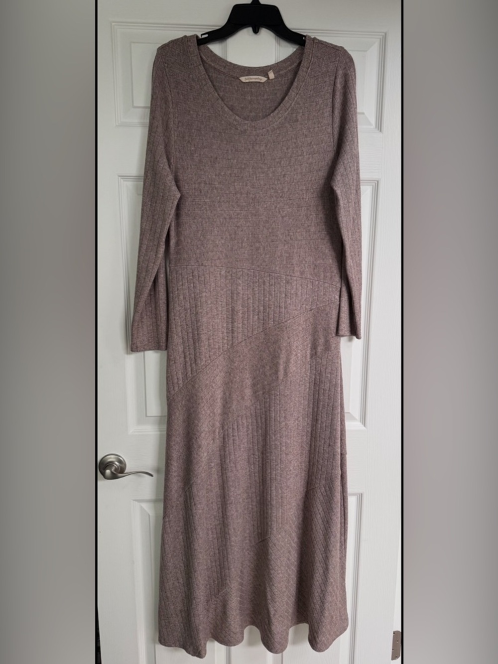 Soft Surroundings Ribbed Knit Long Sleeve Ling Dress